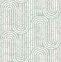 A-Street Prints Trippet Sage Zen Waves Wallpaper by Scott Living