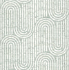 A-Street Prints Trippet Sage Zen Waves Wallpaper By Scott Living