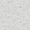 A-Street Prints Trippet Grey Zen Waves Wallpaper By Scott Living