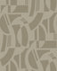 A-Street Prints Carter Light Brown Geometric Flock Wallpaper by Scott Living