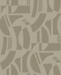 A-Street Prints Carter Light Brown Geometric Flock Wallpaper by Scott Living