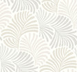 A-Street Prints Trousdale Neutral Fanning Flora Wallpaper by Scott Living