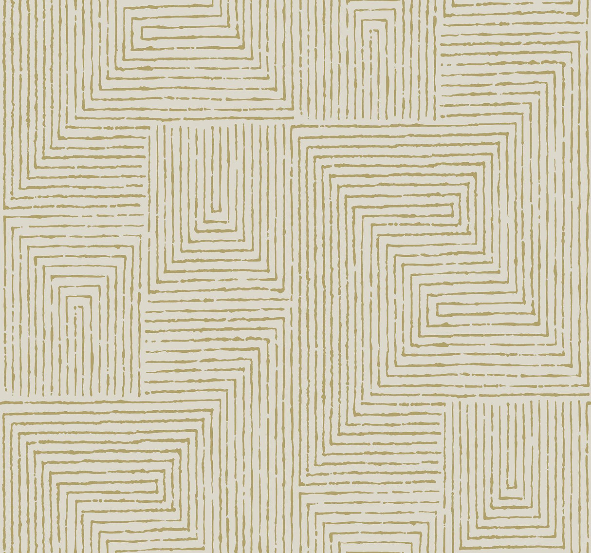 A-Street Prints Mortenson Gold Geometric Wallpaper by Scott Living