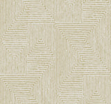A-Street Prints Mortenson Gold Geometric Wallpaper by Scott Living