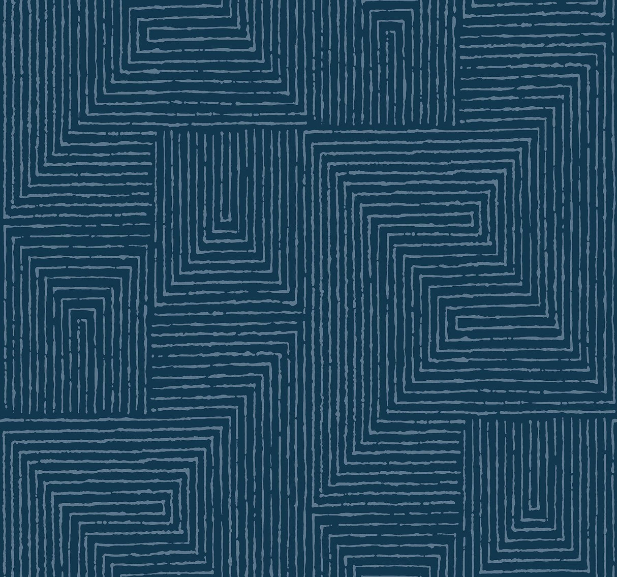 A-Street Prints Mortenson Navy Geometric Wallpaper by Scott Living