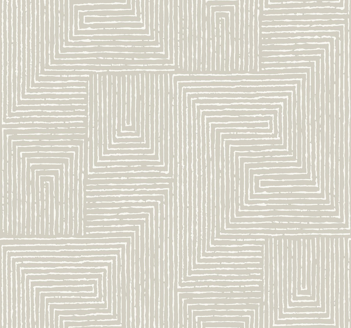A-Street Prints Mortenson Light Grey Geometric Wallpaper by Scott Living