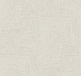 A-Street Prints Mortenson Light Grey Geometric Wallpaper by Scott Living