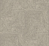 A-Street Prints Mortenson Taupe Geometric Wallpaper by Scott Living