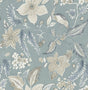 A-Street Prints Crestwood Sky Blue Crowned Crane Wallpaper by Scott Living