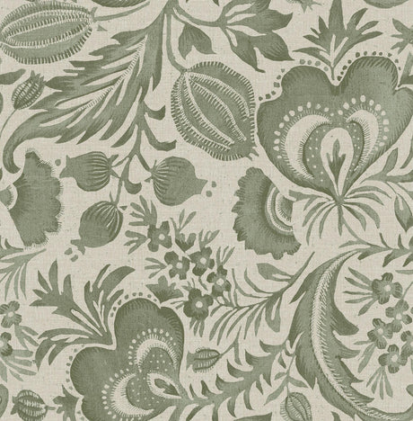 A-Street Prints Culver Moss Jacobean Wallpaper by Scott Living