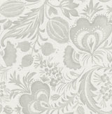 A-Street Prints Culver Grey Jacobean Wallpaper by Scott Living