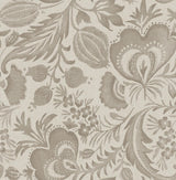A-Street Prints Culver Light Brown Jacobean Wallpaper by Scott Living