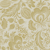 A-Street Prints Culver Mustard Jacobean Wallpaper by Scott Living