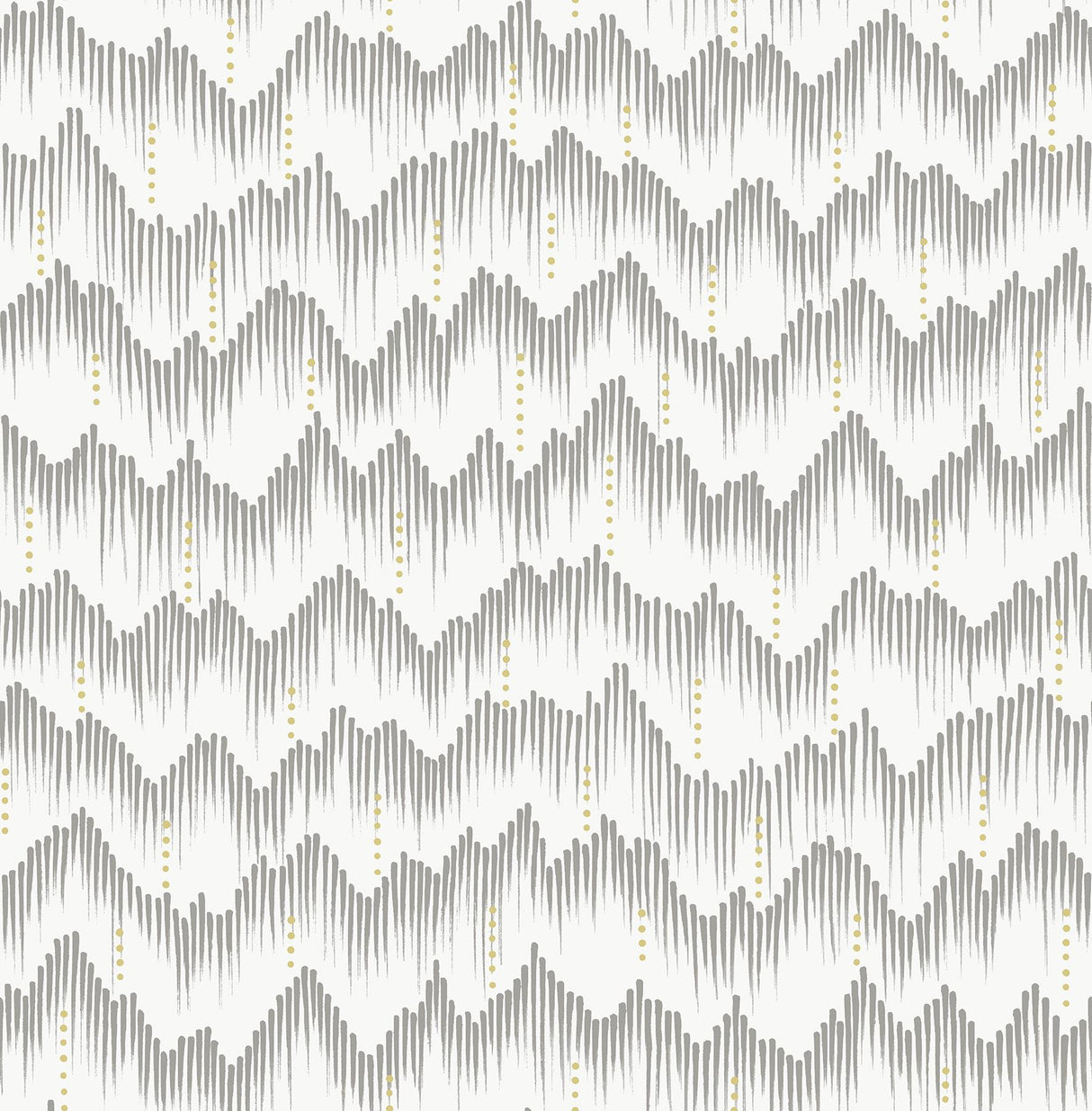 A-Street Prints Holmby Grey Brushstroke Zigzag Wallpaper by Scott Living