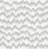 A-Street Prints Holmby Grey Brushstroke Zigzag Wallpaper by Scott Living