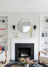 A-Street Prints Holmby Bone Brushstroke Zigzag Wallpaper by Scott Living