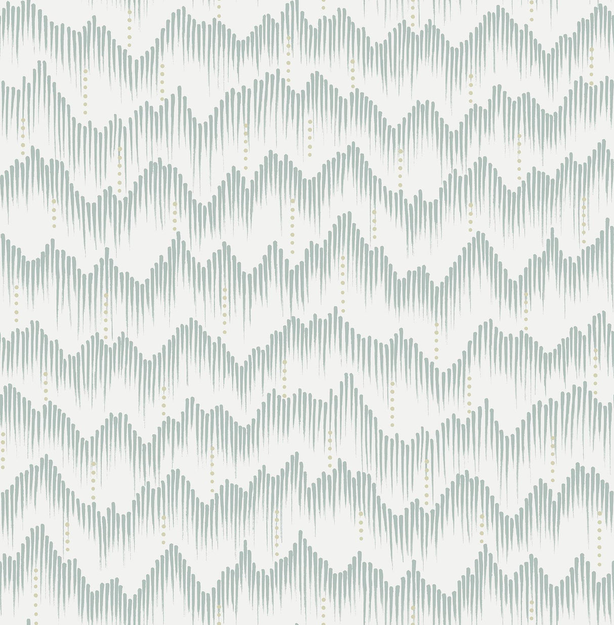 A-Street Prints Holmby Seafoam Brushstroke Zigzag Wallpaper by Scott Living