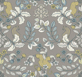 A-Street Prints Getty Grey Jungle Damask Wallpaper by Scott Living