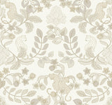 A-Street Prints Getty Cream Jungle Damask Wallpaper by Scott Living