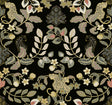 A-Street Prints Getty Black Jungle Damask Wallpaper by Scott Living