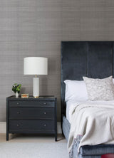 A-Street Prints Colcord Silver Sisal Grasscloth Wallpaper by Scott Living