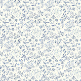 Brewster Home Fashions Tarragon Blue Dainty Meadow Wallpaper