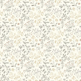 Brewster Home Fashions Tarragon Grey Dainty Meadow Wallpaper