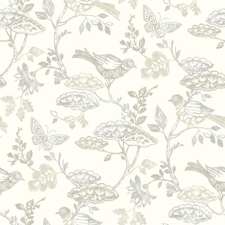 Brewster Home Fashions Malmo Grey Trail Wallpaper