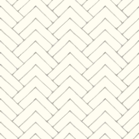 Brewster Home Fashions Oswin Grey Tiered Herringbone Wallpaper