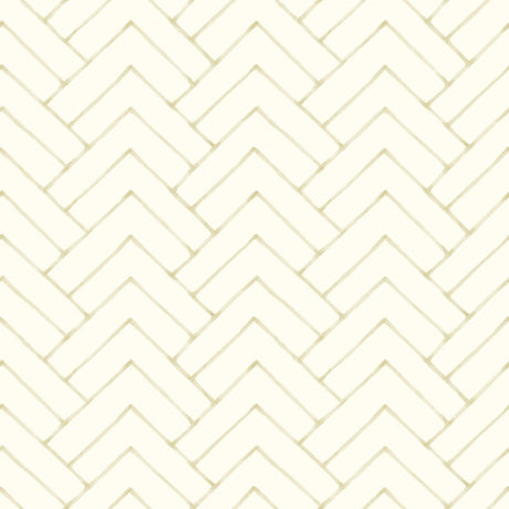 Brewster Home Fashions Oswin Light Yellow Tiered Herringbone Wallpaper
