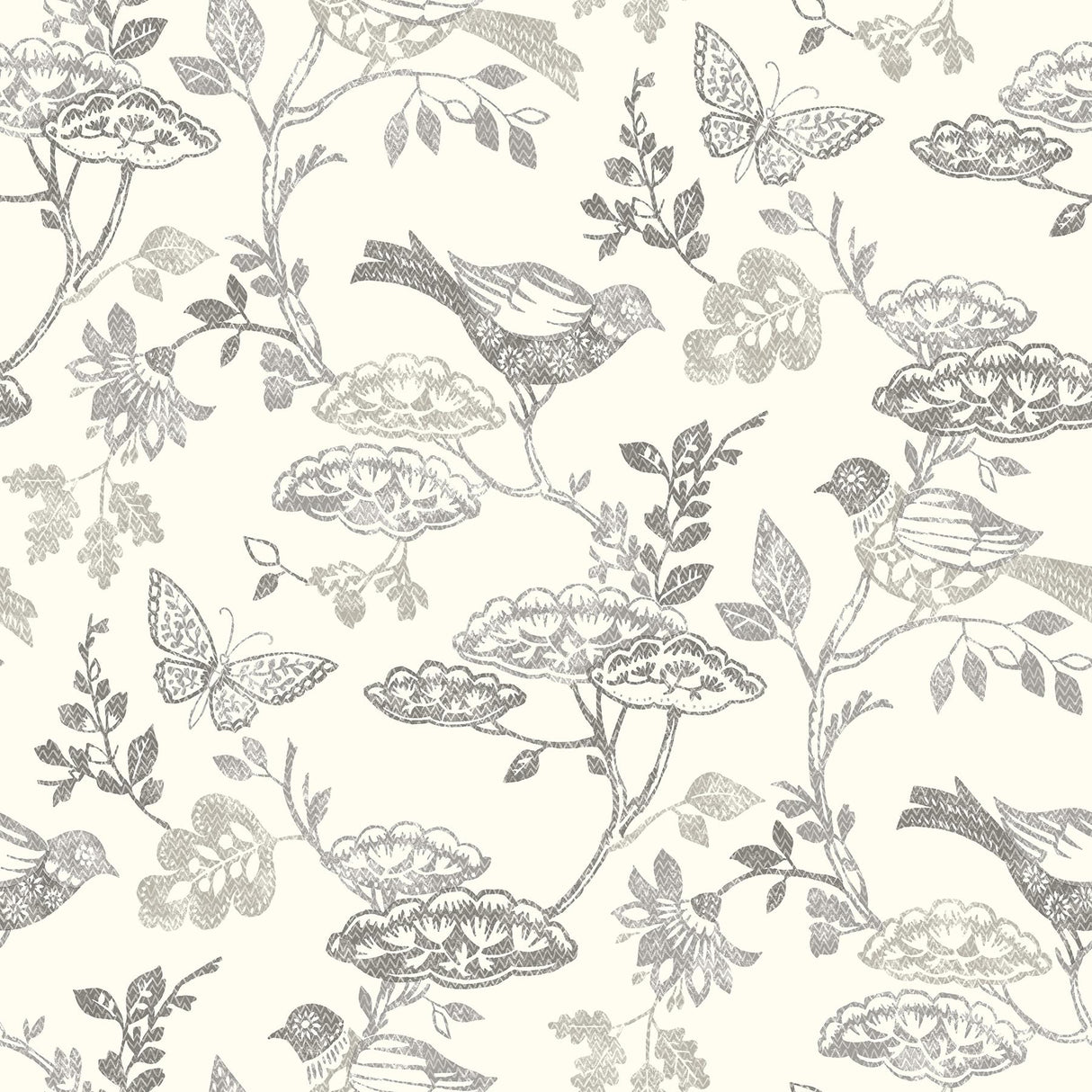 Brewster Home Fashions Malmo Black Trail Wallpaper