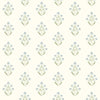 Brewster Home Fashions Kova Aquamarine Floral Crest Wallpaper