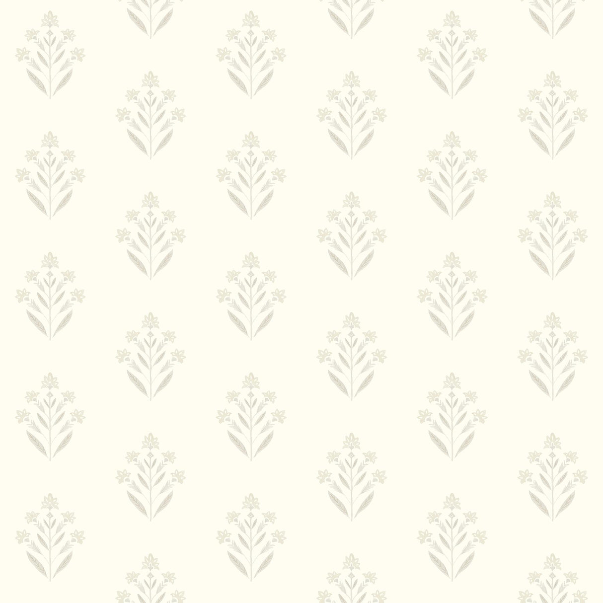 Brewster Home Fashions Kova Dove Floral Crest Wallpaper