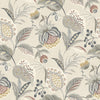 Brewster Home Fashions Bohemian Grey Jacobean Wallpaper