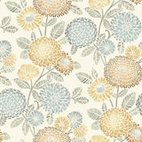 Brewster Home Fashions Zalipie Apricot Floral Trail Wallpaper