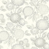 Brewster Home Fashions Zalipie Grey Floral Trail Wallpaper