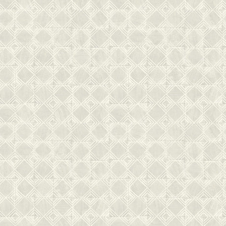 Brewster Home Fashions Button Block Light Grey Geometric Wallpaper