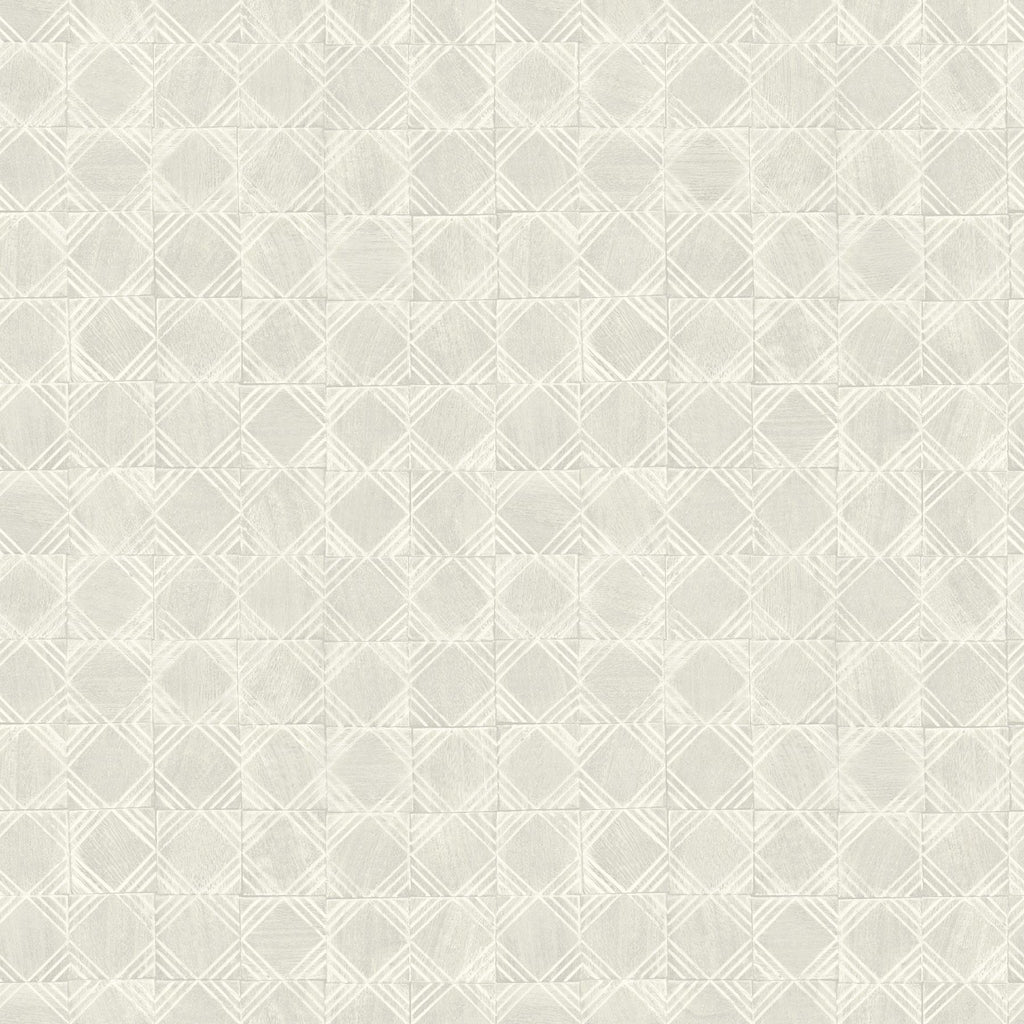 Brewster Home Fashions Button Block Light Grey Geometric Wallpaper