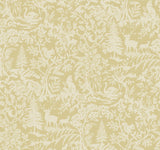 Brewster Home Fashions Alrick Mustard Forest Venture Wallpaper