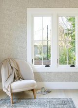 Brewster Home Fashions Alrick Taupe Forest Venture Wallpaper