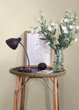 A-Street Prints Agave Yellow Faux Grasscloth Wallpaper