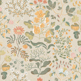 A-Street Prints Groh Apricot Floral Wallpaper