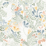 A-Street Prints Brittsommar Seafoam Woodland Floral Wallpaper