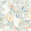 A-Street Prints Brittsommar Seafoam Woodland Floral Wallpaper