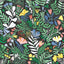 A-Street Prints Brittsommar Black Woodland Floral Wallpaper