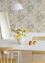 A-Street Prints Hava Neutral Meadow Flowers Wallpaper