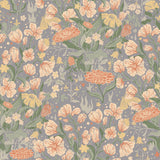 A-Street Prints Hava Coral Meadow Flowers Wallpaper