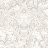 A-Street Prints Lisa Grey Floral Damask Wallpaper