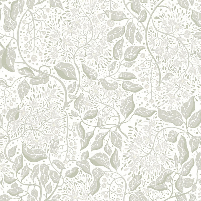 A-Street Prints Turi Sage Twining Vines Wallpaper