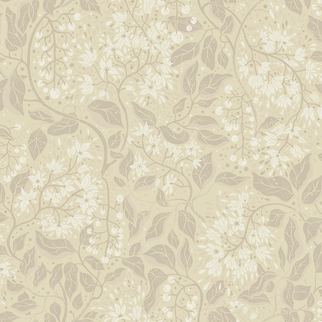 A-Street Prints Turi Wheat Twining Vines Wallpaper